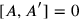 [A,A^\prime ] ̸= 0