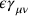 \epsilon \gamma _{\mu \nu }
