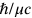 \hbar /\mu c