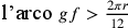 \text{l’arco }gf>\frac{2\pi r}{12}