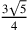 3\sqrt{5}\over 4