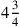 4{3\over 4}