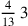 {4\over 13}\,3