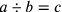 a\div b= c