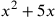 x^2+5x