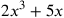 2x^3+5x