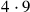 4\cdot 9