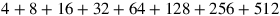 4+8+16+32+64+128+256+512
