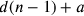 d(n-1)+a