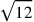 \sqrt{12}
