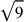 \sqrt{9}
