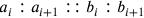 a_i:a_{i+1}::b_i:b_{i+1}