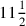 11{1\over 2}