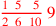 \leavevmode {\color {red}{1~\,5~\,\,\,5\,\over 2~\,6~\,10}\,9}