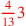 \leavevmode {\color {red}{4\over 13}3}