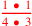 \leavevmode {\color {red}{1~\bullet ~1\over 4~\bullet ~3}}