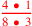 \leavevmode {\color {red}4~\bullet ~1\over 8~\bullet ~3}