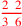 \leavevmode {\color {red}{2~\,2\over 3~\,6}}