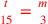 \leavevmode {\color {red}{t\atop 15}={m\atop 3}}