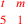\leavevmode {\color {red}{t\atop 5}~{m\atop 1}}
