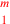 \leavevmode {\color {red}m\atop 1}