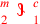 \leavevmode {\color {red}{m\atop 2}~\scalebox {-1}[1]{\ell }~{c\atop 1}}