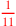 \leavevmode {\color {red}1\over 11}