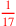 \leavevmode {\color {red}1\over 17}