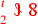 \leavevmode {\color {red}{t\atop 2}~\scalebox {-1}[1]{\ell }~\hbox{8}}
