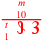 \leavevmode {\color {red}{m\atop 10}\over {{t\atop 1}~\scalebox {-1}[1]{\ell }~\hbox{3}}}