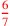 \leavevmode {\color {red}6\over 7}