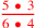 \leavevmode {\color {red}5~\bullet ~3\over 6 ~\bullet ~4}