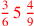 \leavevmode {\color {red}{3\over 6}\,5\,{4\over 9}}