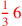 \leavevmode {\color {red}{1\over 3}\,6}