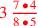 \leavevmode {\color {red}3\,{7\,\bullet \, 4\over 8\,\bullet \, 5}}