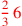 \leavevmode {\color {red}{2\over 3}\,6}