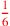 \leavevmode {\color {red}1\over 6}