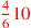 \leavevmode {\color {red}{4\over 6}10}